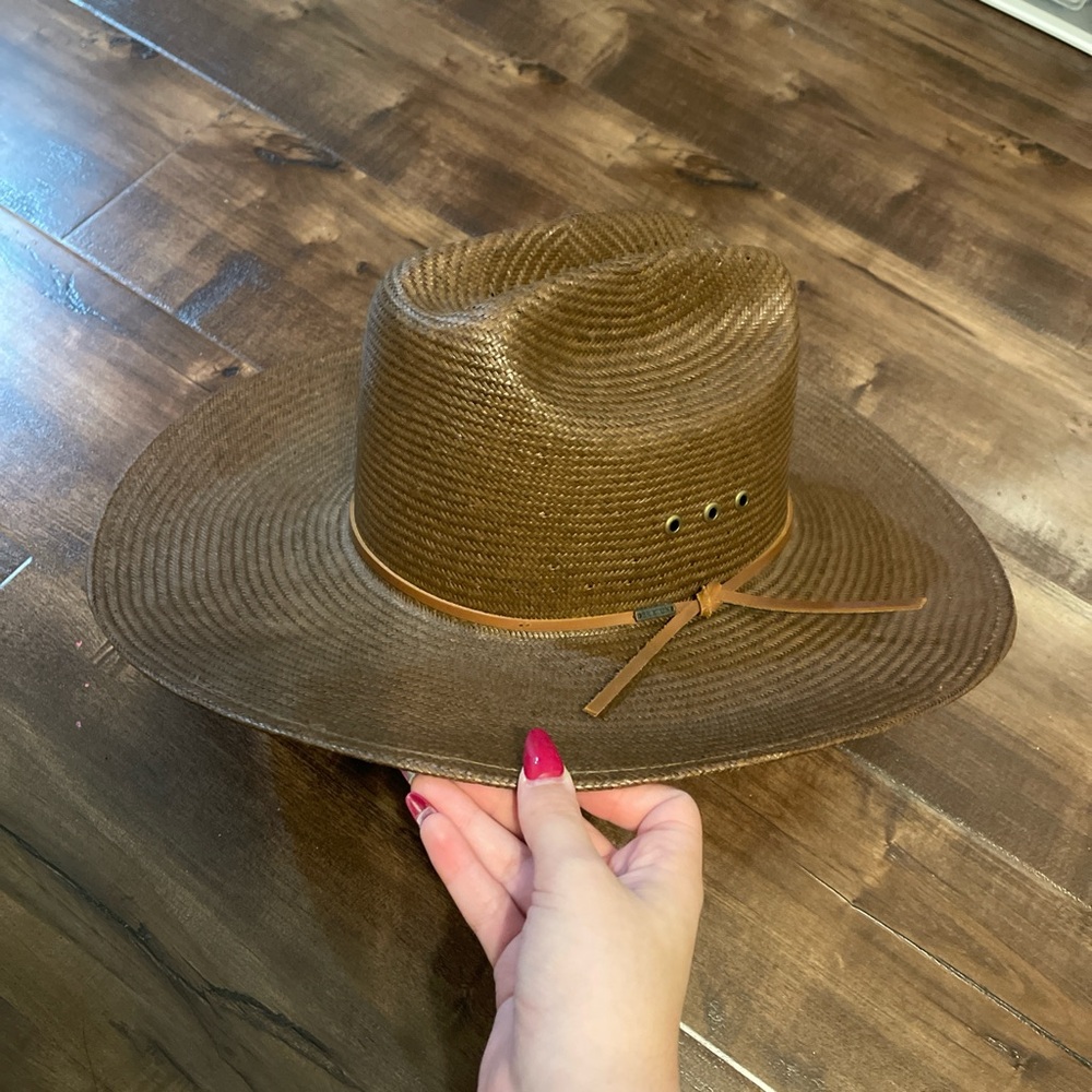 Brixton Tan Wide-Brim Hat
